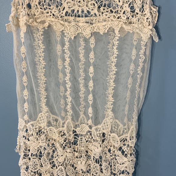 Cream Lacey Cover Up - Picture 3 of 7